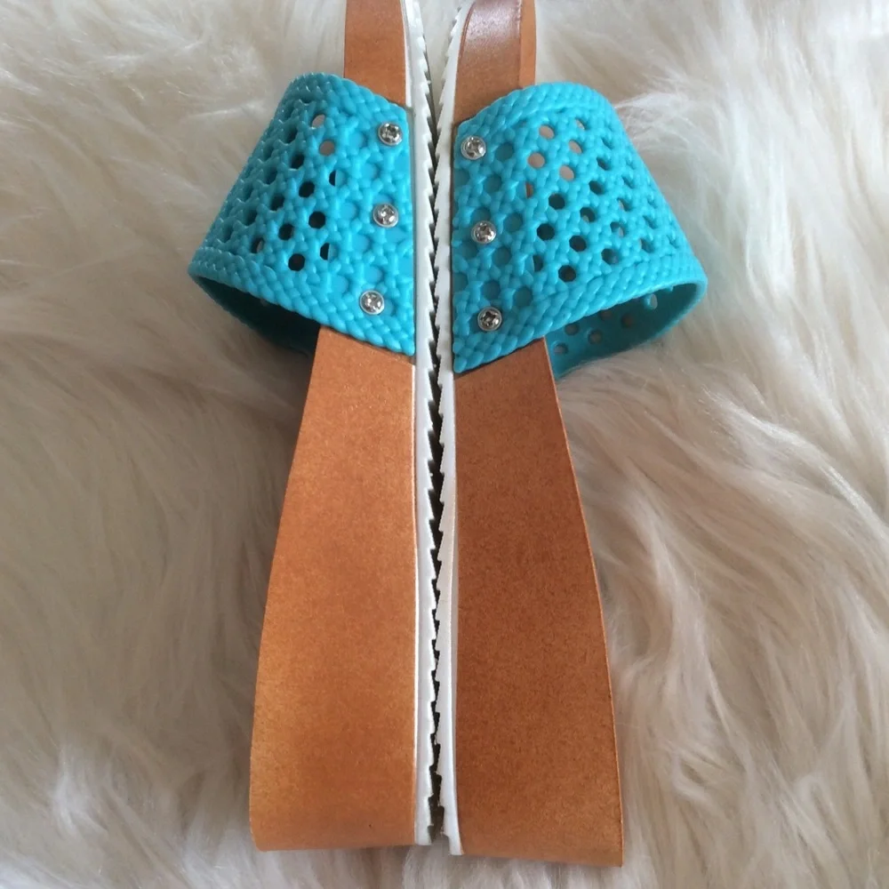 Amanda Blu Slip-on Sandals, Sz 8